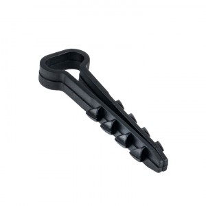 Дюбель-хомут (5х10 мм) для плоского кабеля черный (100 шт.) EKF PROxima фото #10017