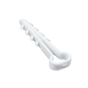 Дюбель-хомут (5х10 мм) для плоского кабеля белый (10 шт.) EKF PROxima фото #10095