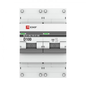 Автоматический выключатель 2P 100А (D) 10kA ВА 47-100 EKF PROxima фото #1258