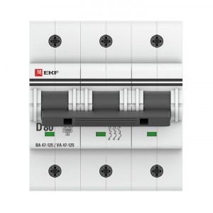 Автоматический выключатель 3P  80А (D) 15кА ВА 47-125 EKF PROxima фото #1390