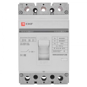 Автоматический выключатель ВА-99  250/  63А 3P 35кА без коннекторов EKF PROxima фото #2933