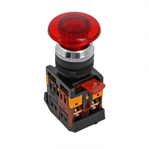 Кнопка AELA-22 красная с подсветкой NO+NC 24В EKF PROxima фото #4724