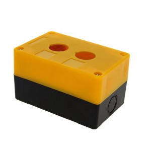 Корпус КП102 пластиковый 2 кнопки желтый EKF PROxima фото #4831