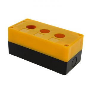 Корпус КП103 пластиковый 3 кнопки желтый EKF PROxima фото #4834