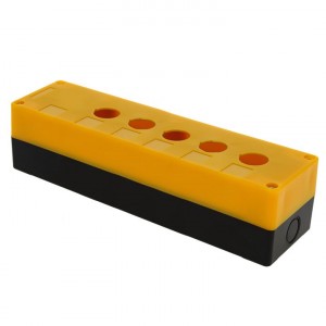 Корпус КП105 пластиковый 5 кнопок желтый EKF PROxima фото #4842