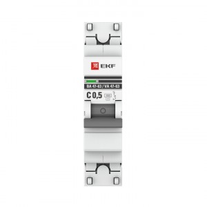 Автоматический выключатель 1P  0,5А (C) 4,5kA ВА 47-63 EKF PROxima фото #540