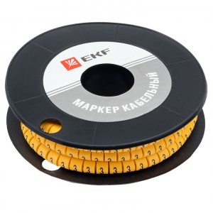 Маркер кабельный 2,5 мм2 "3" (1000 шт.) (ЕС-1) EKF PROxima фото #5493