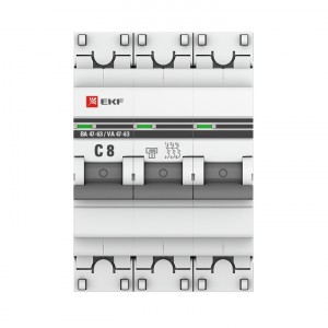 Автоматический выключатель 3P  8А (C) 4,5kA ВА 47-63 EKF PROxima фото #725