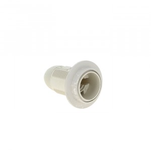 Патрон Е14 пластиковый с кольцом термостойкий пластик бел. EKF PROxima фото #8897