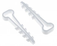 Дюбель-хомут (6х14 мм) для плоского кабеля белый (10 шт.) EKF PROxima