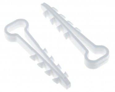 Дюбель-хомут (6х12 мм) для плоского кабеля белый (10 шт.) EKF PROxima