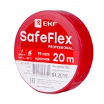 Изолента ПВХ красная 19мм 20м серии SafeFlex