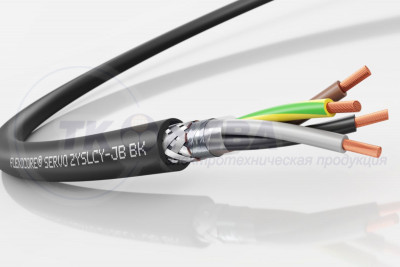 Кабель FLEXICORE SERVO 2YSLCY-JB BK - Гибкий силовой кабель для электродвигателей, с двойным экраном, российского производства