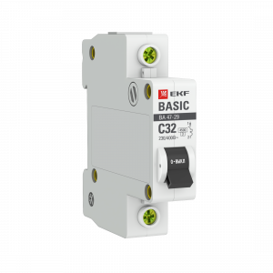 Автоматический выключатель 1P 32А (C) 4,5кА ВА 47-29 EKF Basic