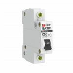 Автоматический выключатель 1P 50А (C) 4,5кА ВА 47-29 EKF Basic