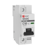 Автоматический выключатель 1P  50А (C) 10kA ВА 47-100 EKF Basic