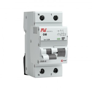 Дифференциальный автомат DVA-6 1P+N 40А (C) 300мА (A) 6кА EKF AVERES