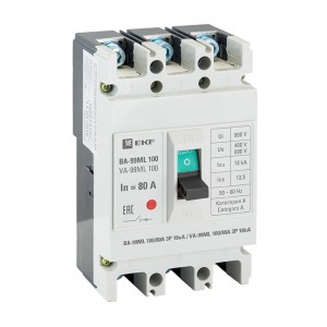 Автоматический выключатель ВА-99МL  100/ 80А 3P 18кА EKF Basic