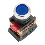 Кнопка ABLFS-22 с подсветкой синий NO+NC 230В EKF PROxima