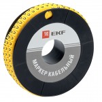 Маркер кабельный 2,5 мм2 "0" (1000 шт.) (ЕС-1) EKF PROxima