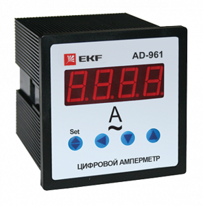 Амперметр AD-961 цифровой на панель (96х96) однофазный EKF  PROxima