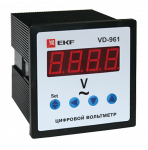 VD-961 Вольтметр цифровой на панель (96х96) однофазный EKF PROxima