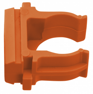 Крепеж-клипса оранжевая d25мм  (10шт.) Plast EKF PROxima