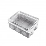 Коробка распаячная КМР-050-041пк пылевлагозащищенная,10 мембранных вводов, уплотнительный шнур, прозрачная крышкой (150х110х70)  EKF PROxima