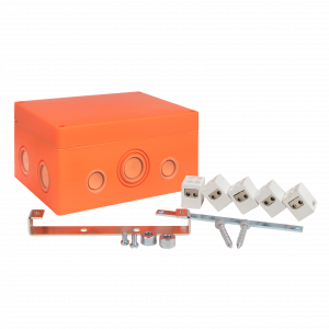 Коробка распаячная огнестойкая (176х126х74) 5 двойных кк/1,5-10мм²/12 мв IP66 EKF PROxima