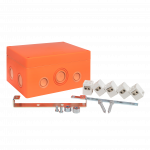 Коробка распаячная огнестойкая (176х126х74) 5 двойных кк/1,5-10мм²/12 мв IP66 EKF PROxima