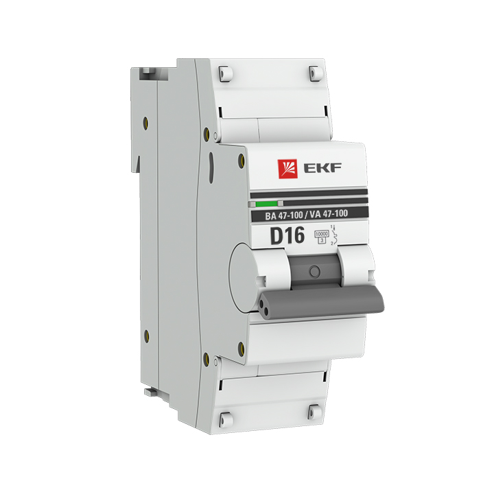 Автоматический выключатель 1P  16А (D) 10kA ВА 47-100 EKF PROxima