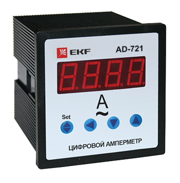 Амперметр AD-721 цифровой на панель (72х72) однофазный EKF  PROxima